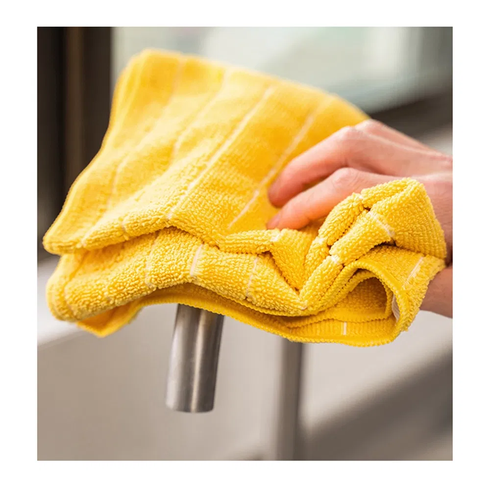 Customized Aamzon High Quality Soft Microfiber Cleaning Cloth Good Absorbent Colourful Terry Cleaning Towel
