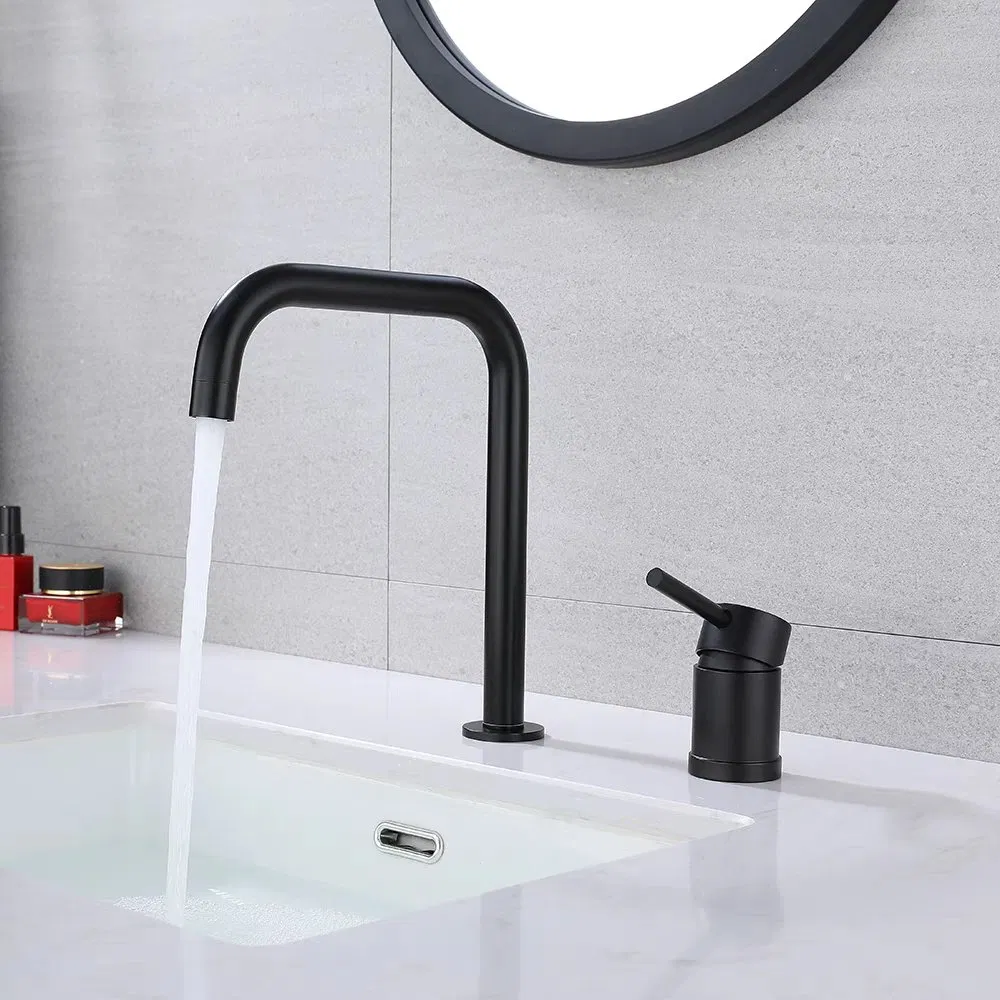 Смеситель для раковины однорычажный, нержавеющая сталь