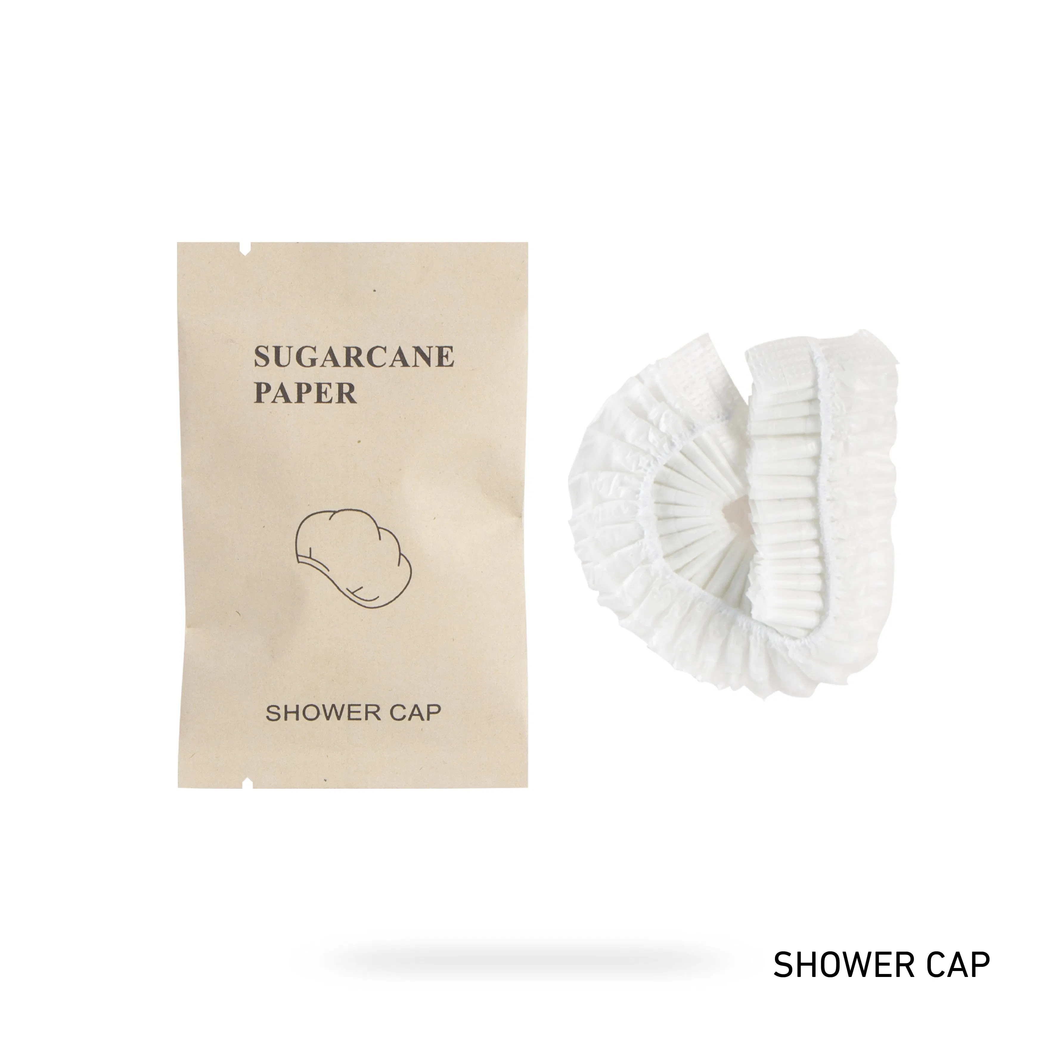 Waterproof Transparent Disposable Shower Cap for Hotel/Travel Bath/Bathing