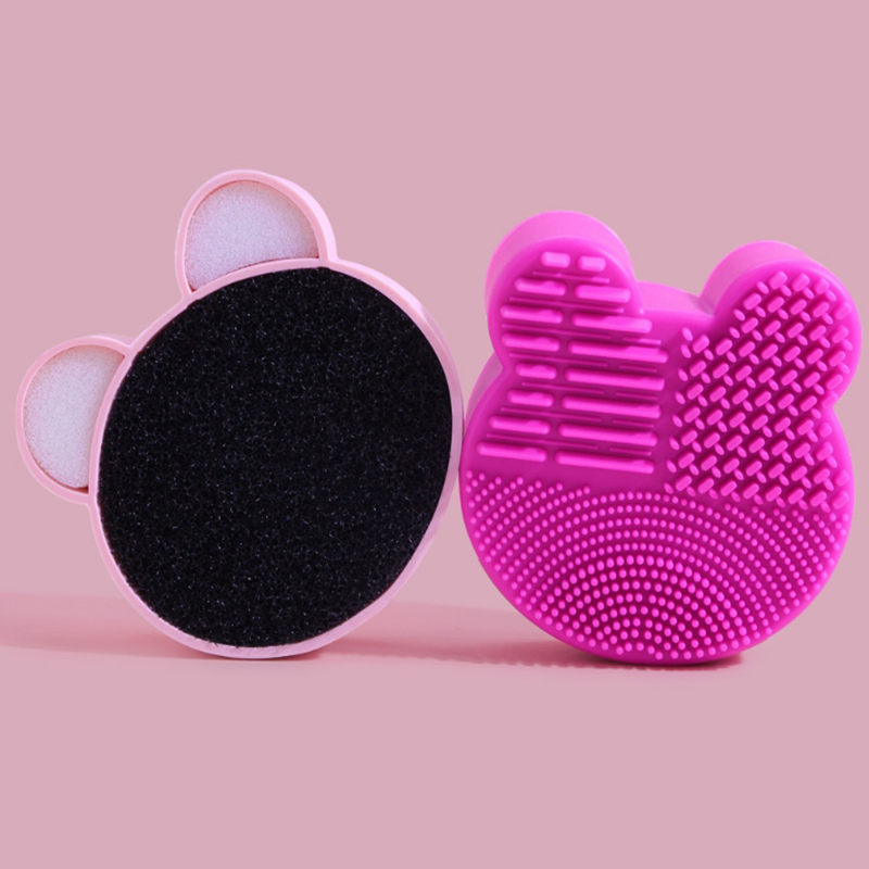 Makeup Tools Cosmetic Brush Cleaning Pad Makeup Brush Cleaner Silicone Sponge Pad