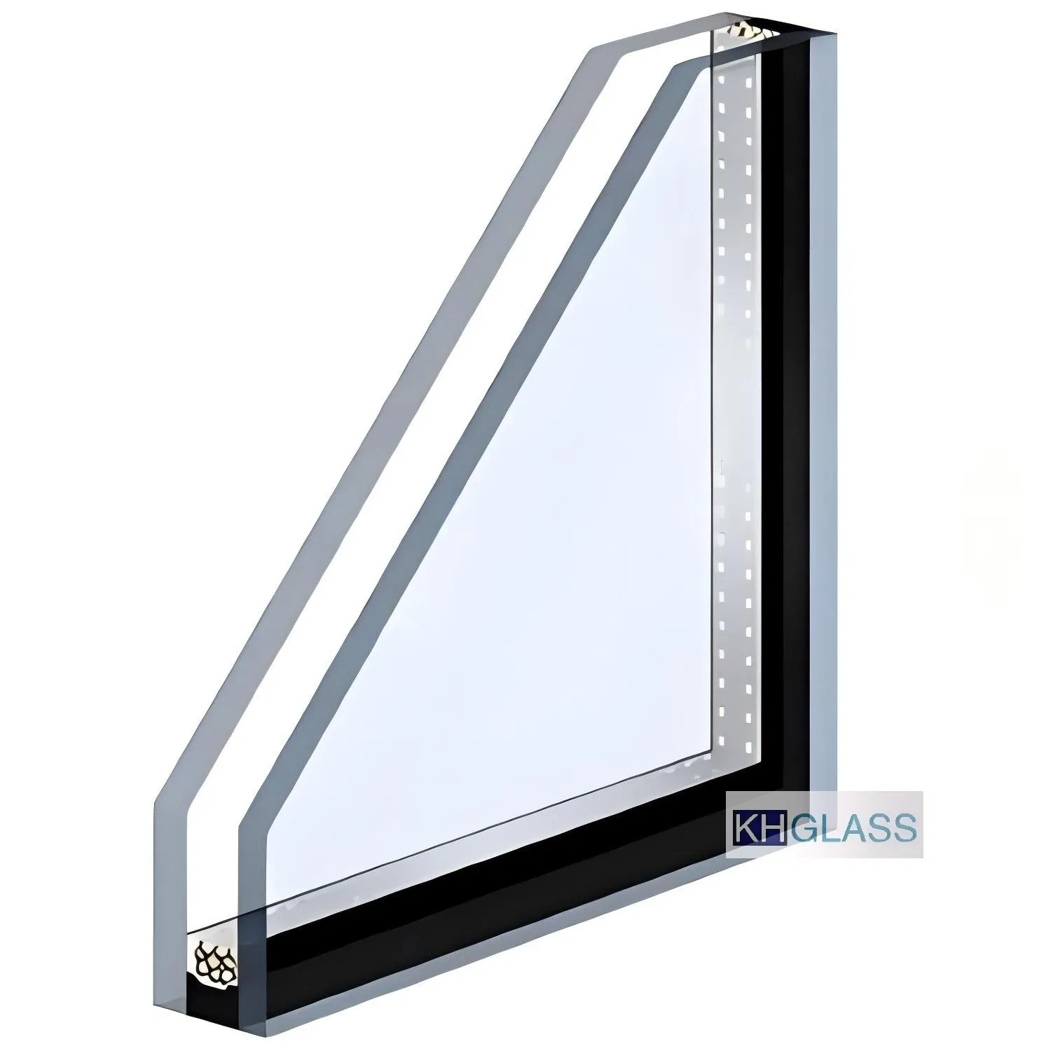 Curved Insulated Glass 9 Air Levels 5mm to 10mm Thickness Options