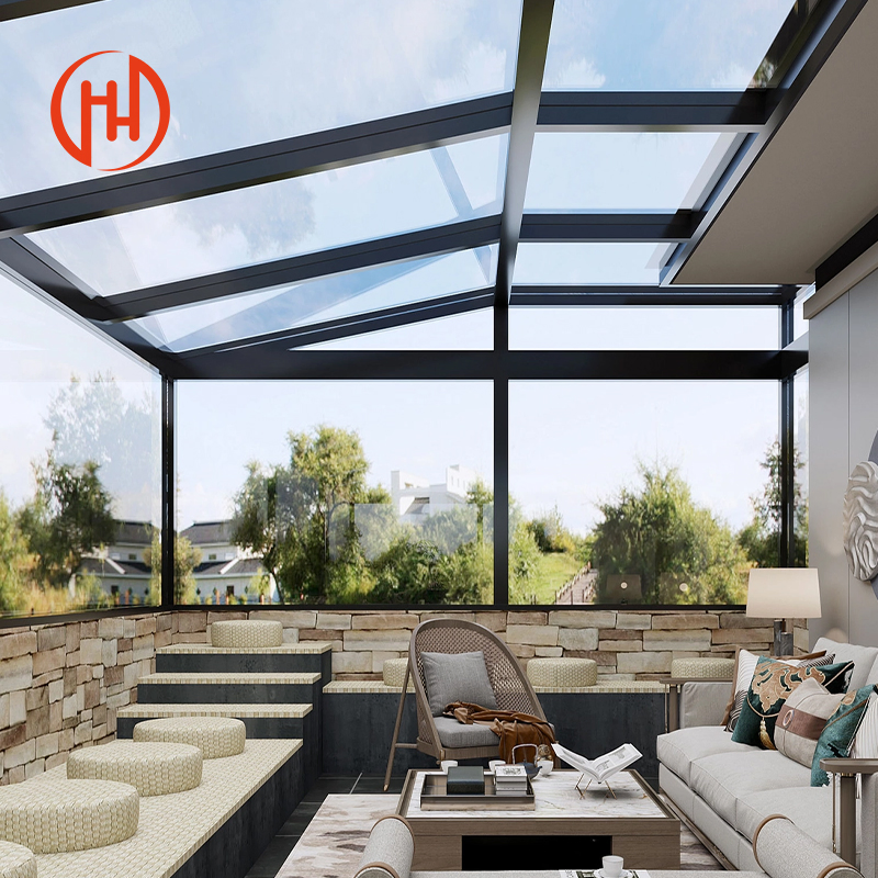 High Quality Sunrooms Glass Houses Veranda Sunroom Aluminum Alloy House of Glass