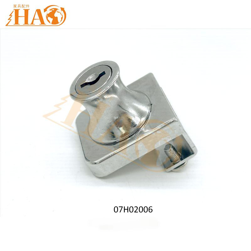 Furniture Glass Cabinet Door Lock Chrome Plated D20X20 Desk Drawer Locks