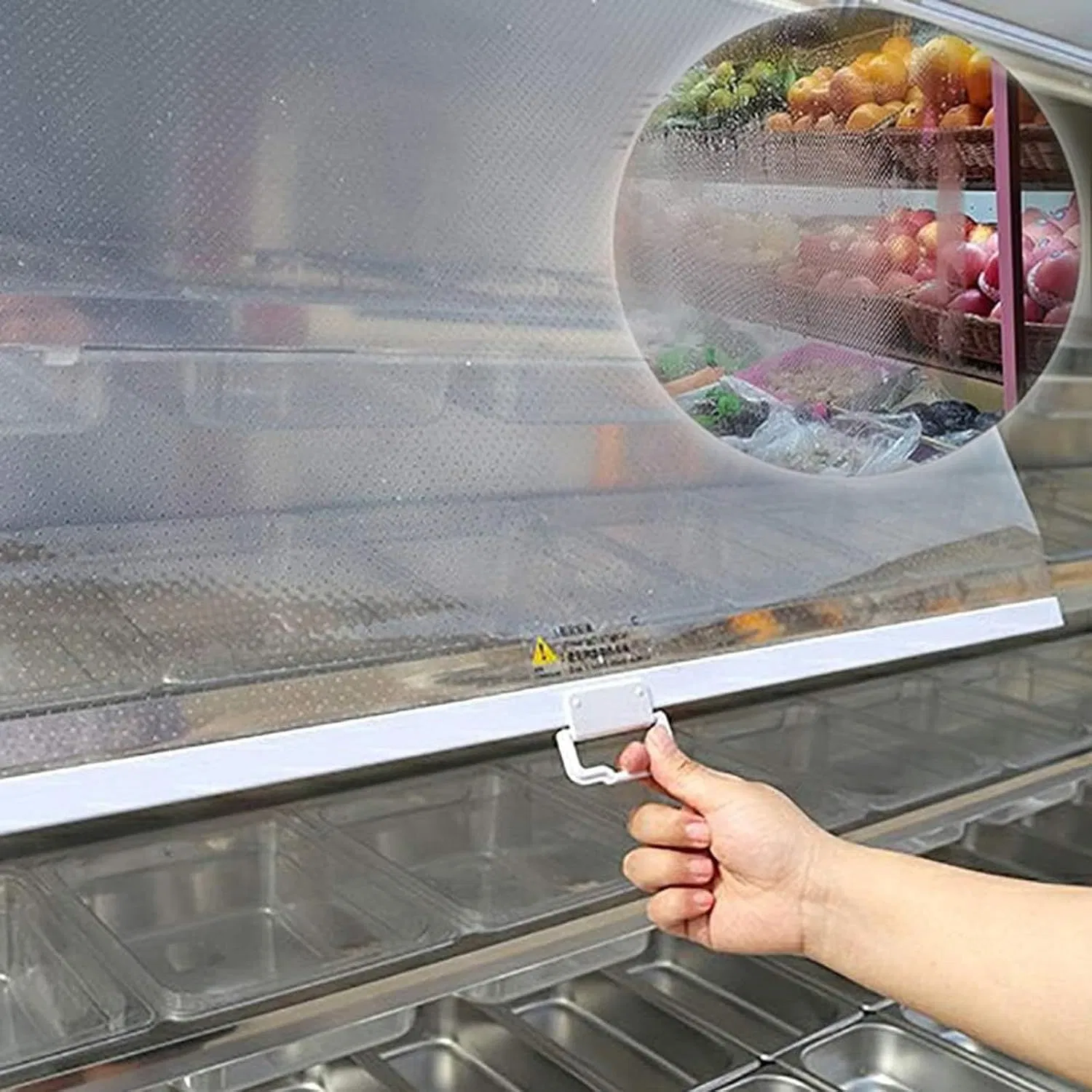 PVC Freezer Cover/Freezer Curtain/ Refrigerator Blind /Night Cover/Night Blind for Supermarket