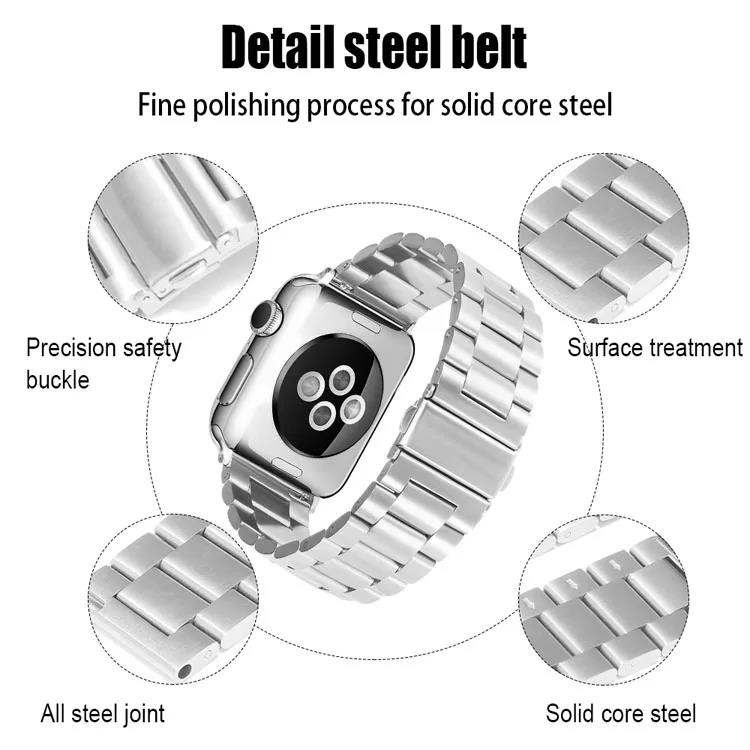 Luxury Loop Stainless Steel Metal iWatch Strap Smart Watch Band for Apple Watch iWatch Series Se 7 6 5 4 3 2 1
