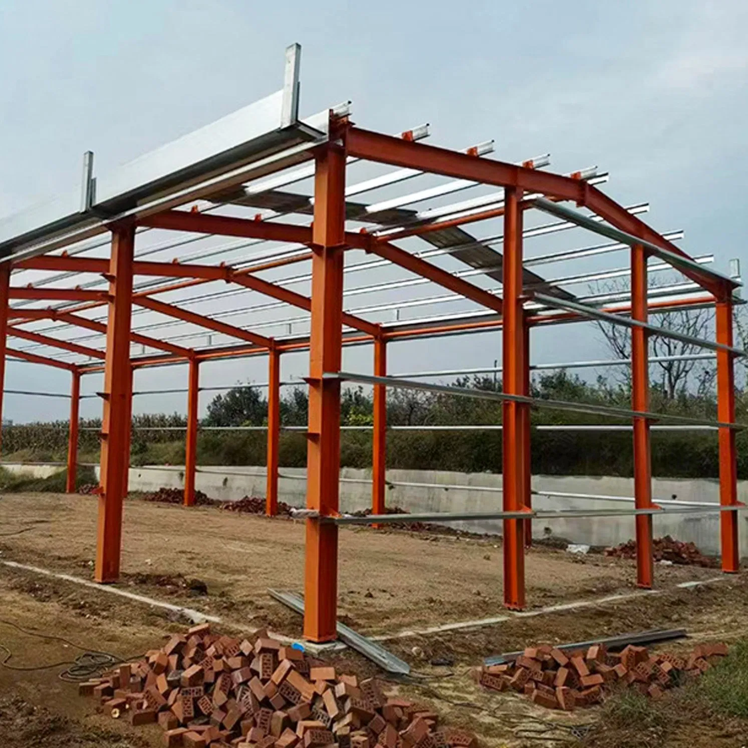 High Strength Steel Structure Carport Design and Installation of Canopy Parking Shed