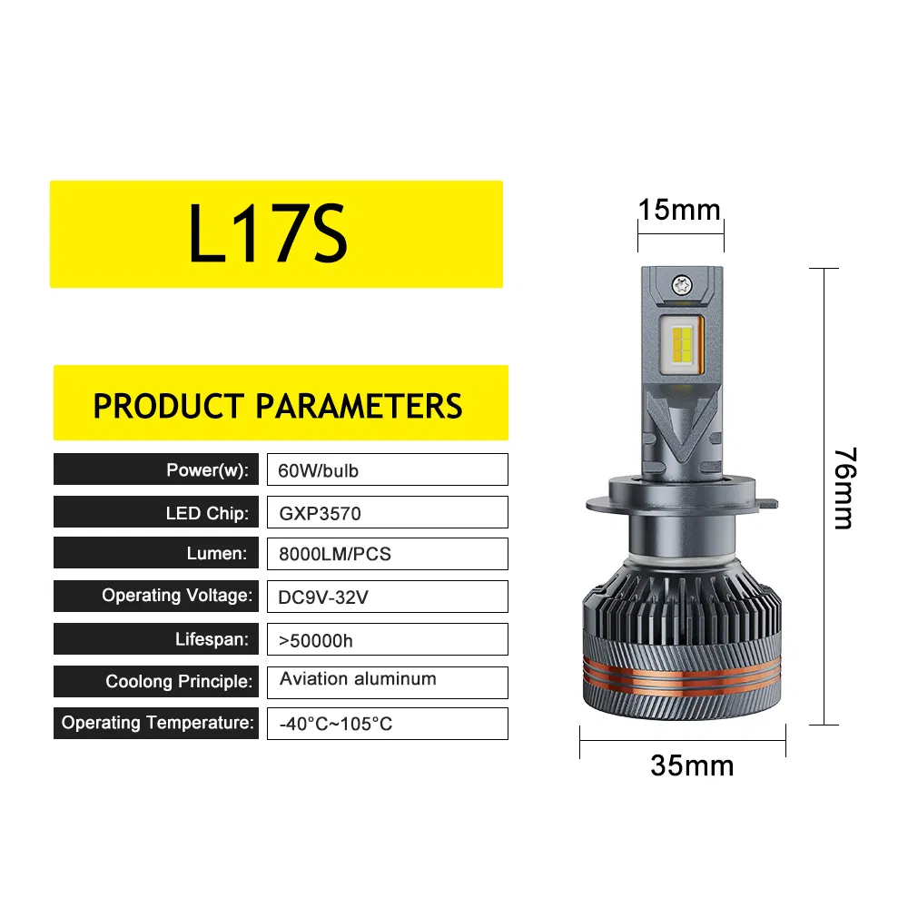 Автоматическая светодиодная фара H1 H3 H4 H7 H11 H13 120W