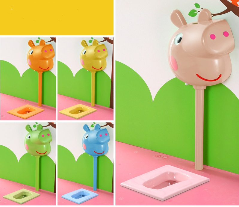 Children's Colorful Squat Toilet Kindergarten Toilet Ceramic Squat Toilet Cartoon Squat Toilet