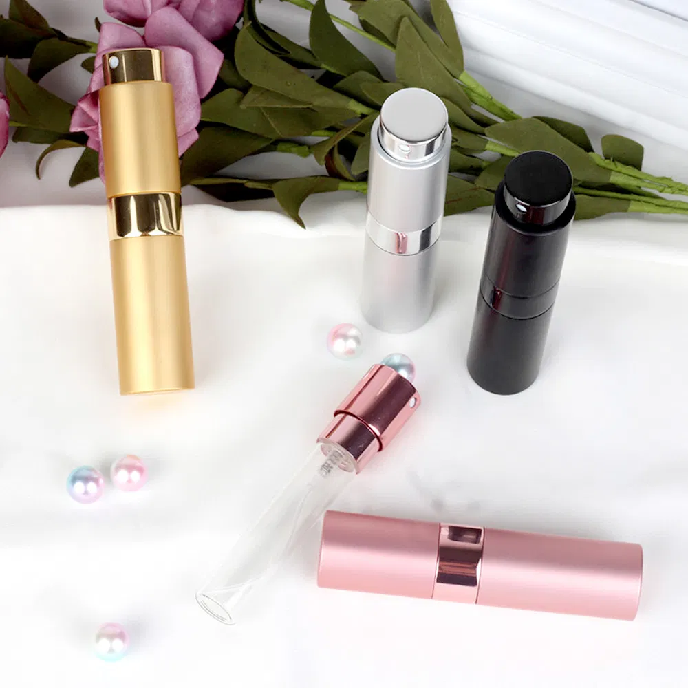 8ml 10ml 15ml Empty Perfume Travel Aluminum and Glass Atomizer Refillable Spray Bottle