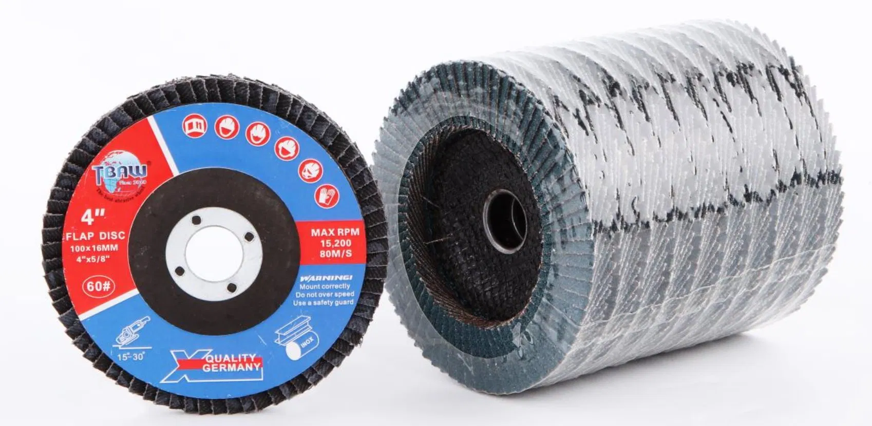 Лепестковый шлифовальный диск 100мм 80 грит, оксид алюминия