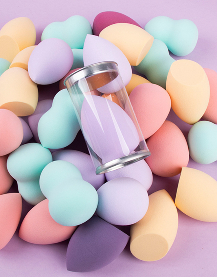 Custom Logo Beauty Sponge Private Label Cosmetics Blender Sponge Latex Free Soft Makeup Sponge