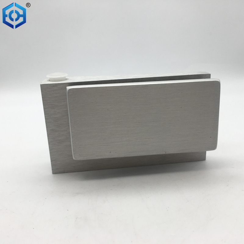 Silver Aluminium Glass Door Hinge for Glass Doors Glass Thickness 10mm