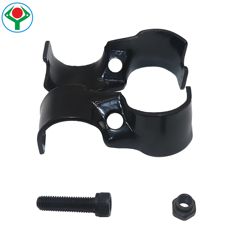 Ys-6 Balck Anti Rust Metal Flexible Pipe Connector Fitting Intersection Joint Set for Lean Pipe