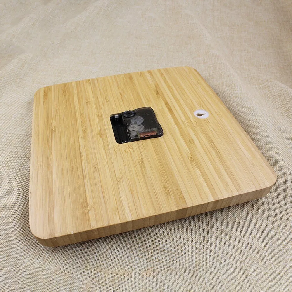 Promotional Custom Square Retro Classical Wooden Pretty Wall Clock and Selling Well All Over The World