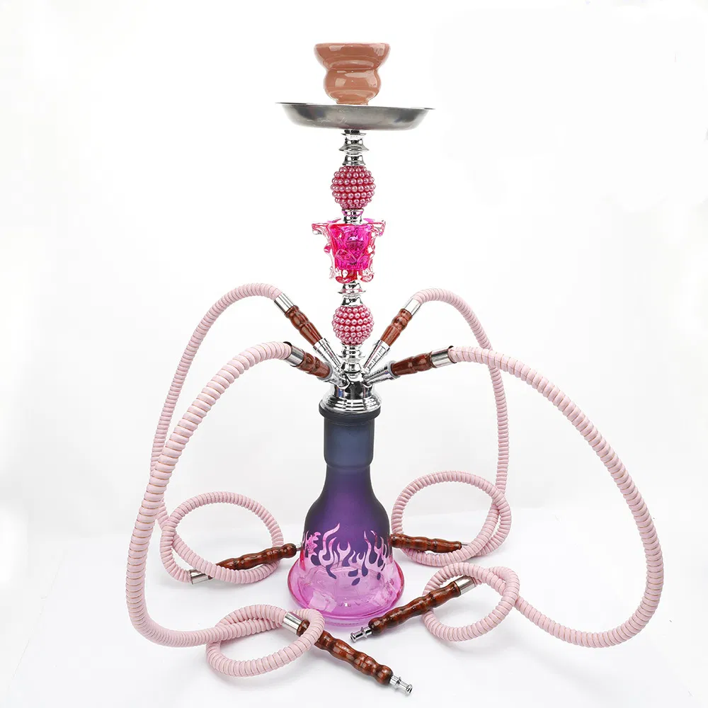 Various Styles of Arabic Hookah Medium Set Glass Pipe Hookah Tobacco Shisha