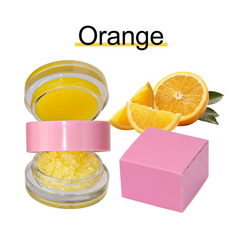 Factory Price Naturally 4 Flavors Lip Scrub Private Label Brown Lip Scrub Bulk Cosmetics