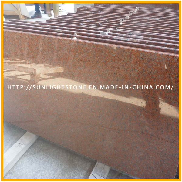 China Red Stone Polished Tianshan Red Granite for Tiles Stairs/Steps