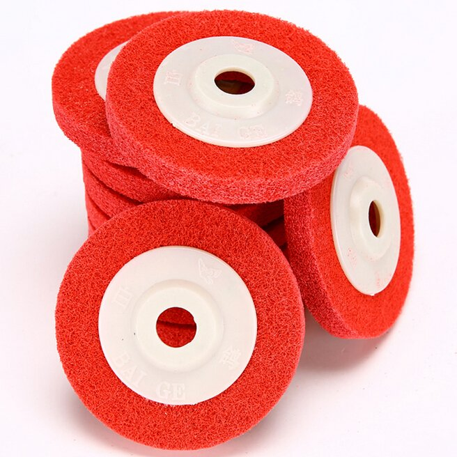 Metal Polishing Wheel 100*16mm7p 9p Non Woven Abrasive Wheel Nylon Fiber Polishing Wheel Abrasive Disc