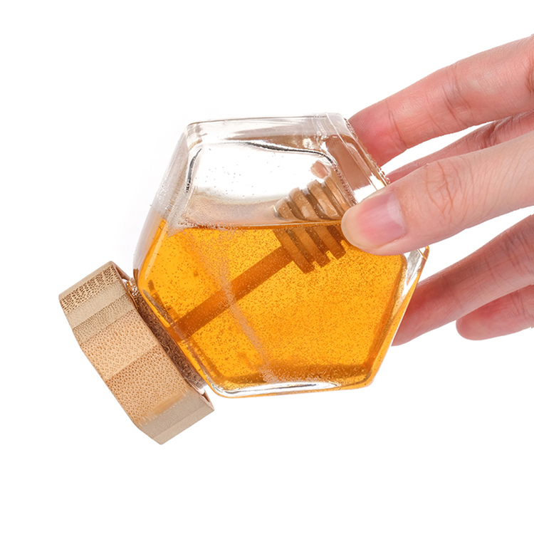 Hot Selling Hexagon Glass Jar for Honey