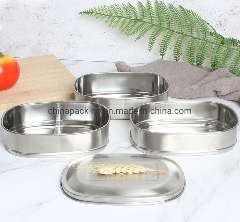 Stainless Steel 3 Layer Lunch Box Eco Multi-Layer Lunch Box Customizable Compartment Lunch Box