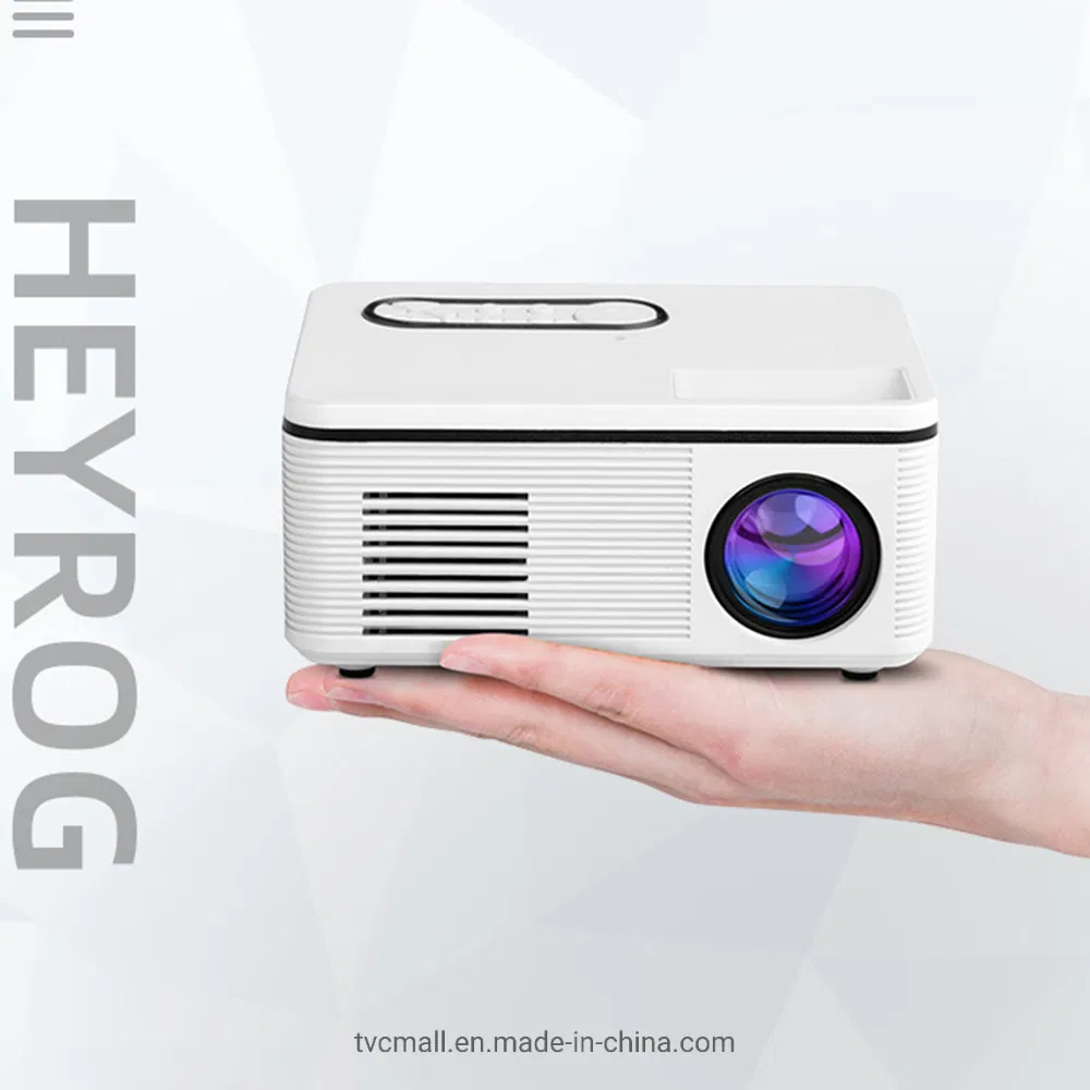 S361/H90 Portable 1080P Mini Projector LED Home Projector Universal Compatibility for Travel/Camping/Bedroom - Black/Us Plug