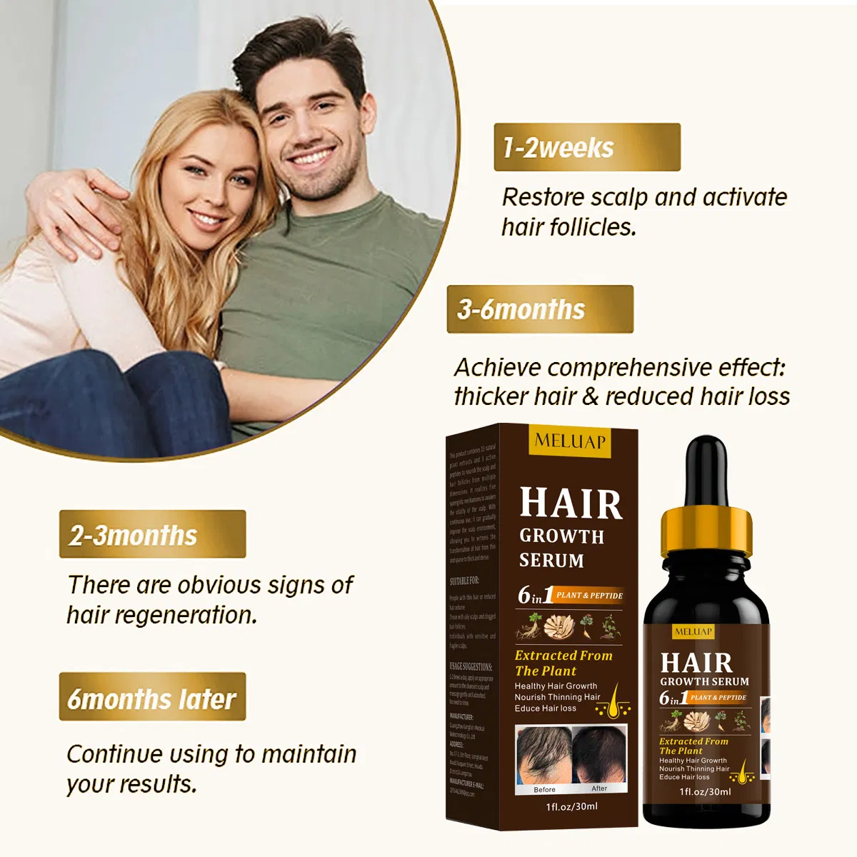 Hair Growth Serum Hair Lotion Oil Root Anti Loss Promotes Thicker Natural Nourishing Hair Scalp Anti Lost Hair Serum Private Label
