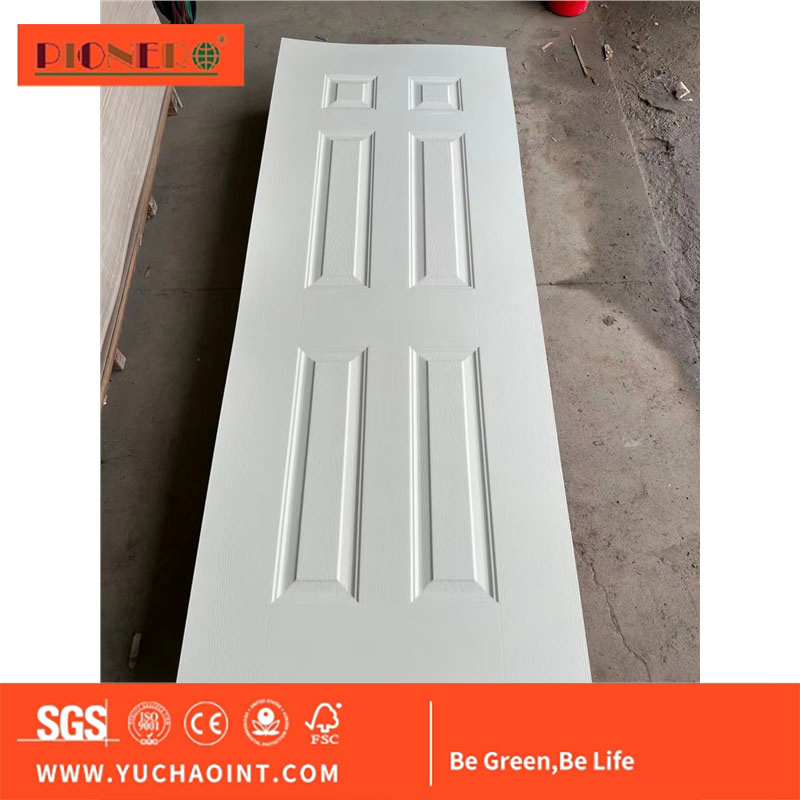 2.7mm Design Moulded HDF MDF Melamine Door Skin Interior 6 Panel Door Sheet Skin