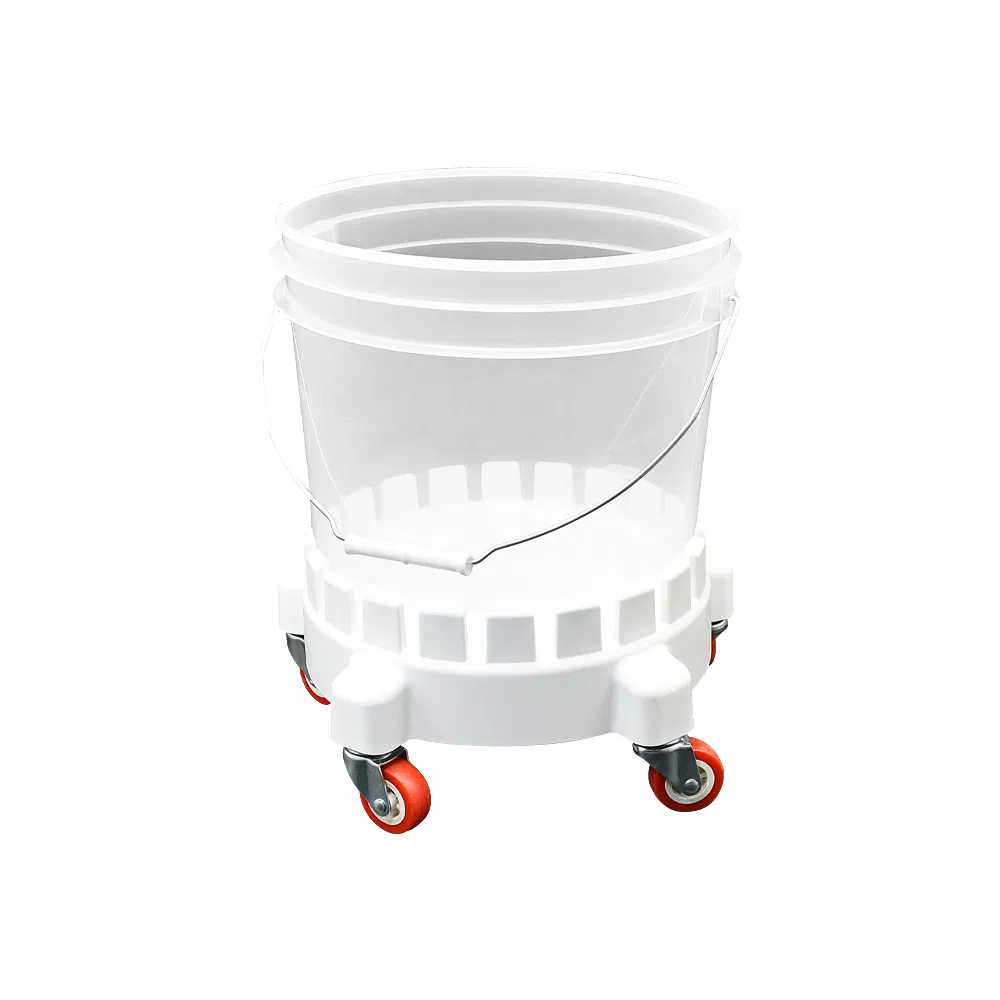 Portable Washing Bucket Car Wash Clear Bucket Filter Dolly Tool