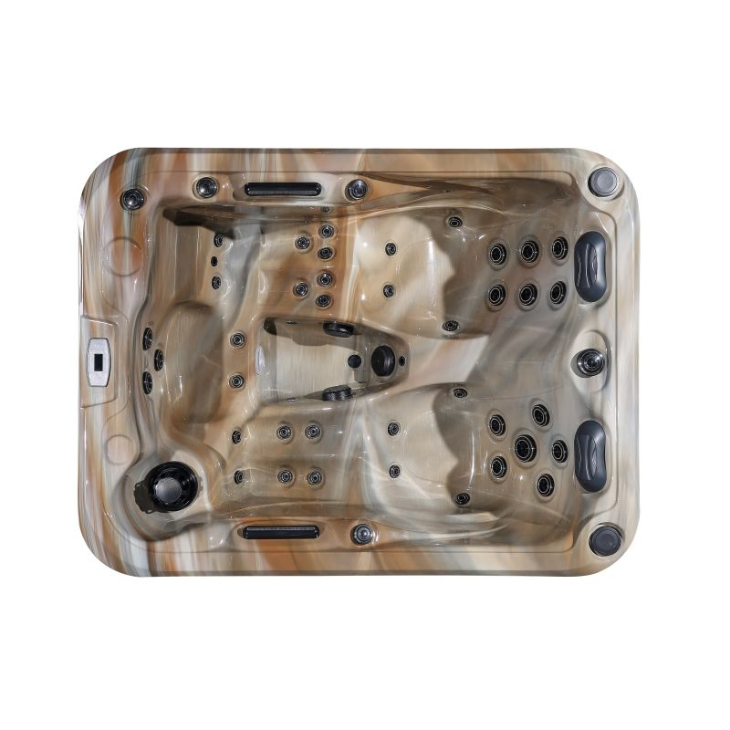 Уличный спа-джакузи Dewo на 4-7 мест с подогревом и Bluetooth