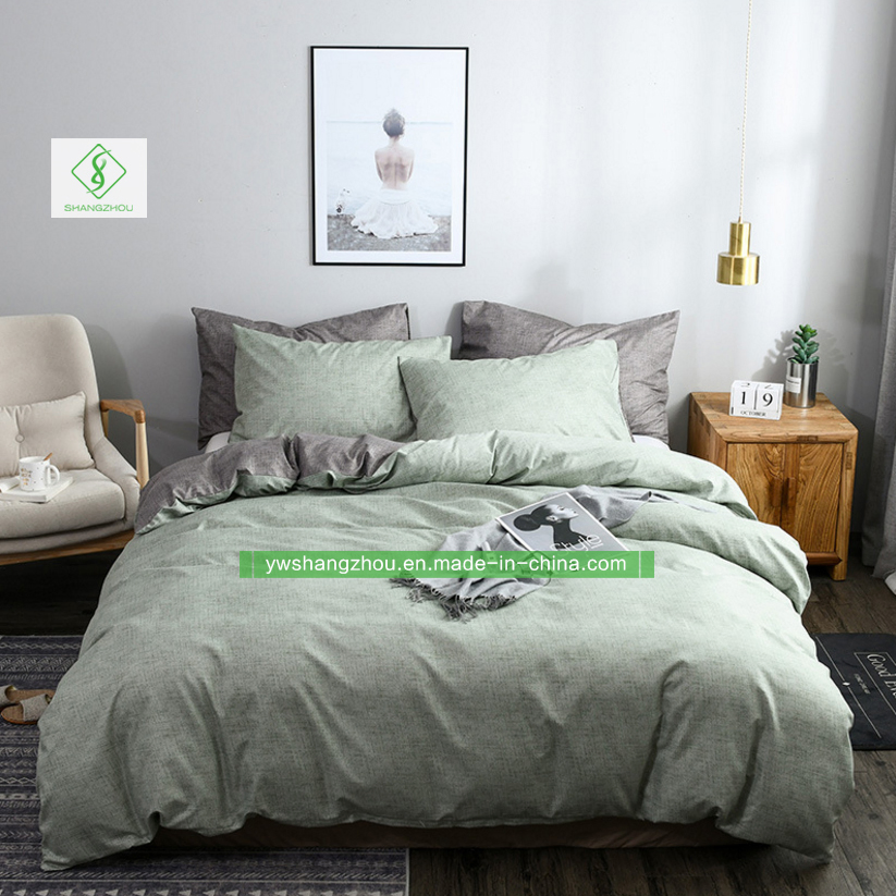 Plain Bedding Set Home Textile Bedding Sheet and Duvet Cover