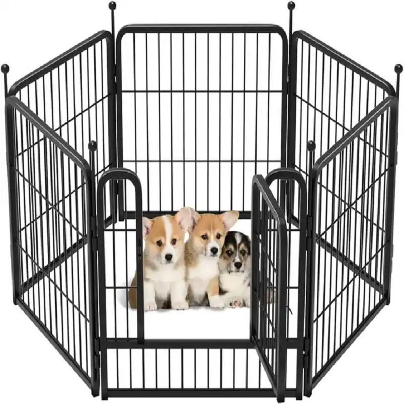 Suitable for Indoor and Outdoor Prevention of Escape Dog Pen Metal Fence Gate Portable Outdoor