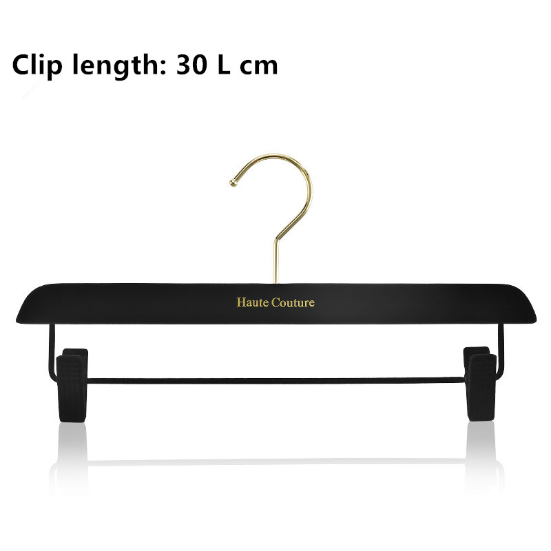 Premium Flocking Plastic Suit Hanger with Pants Bar