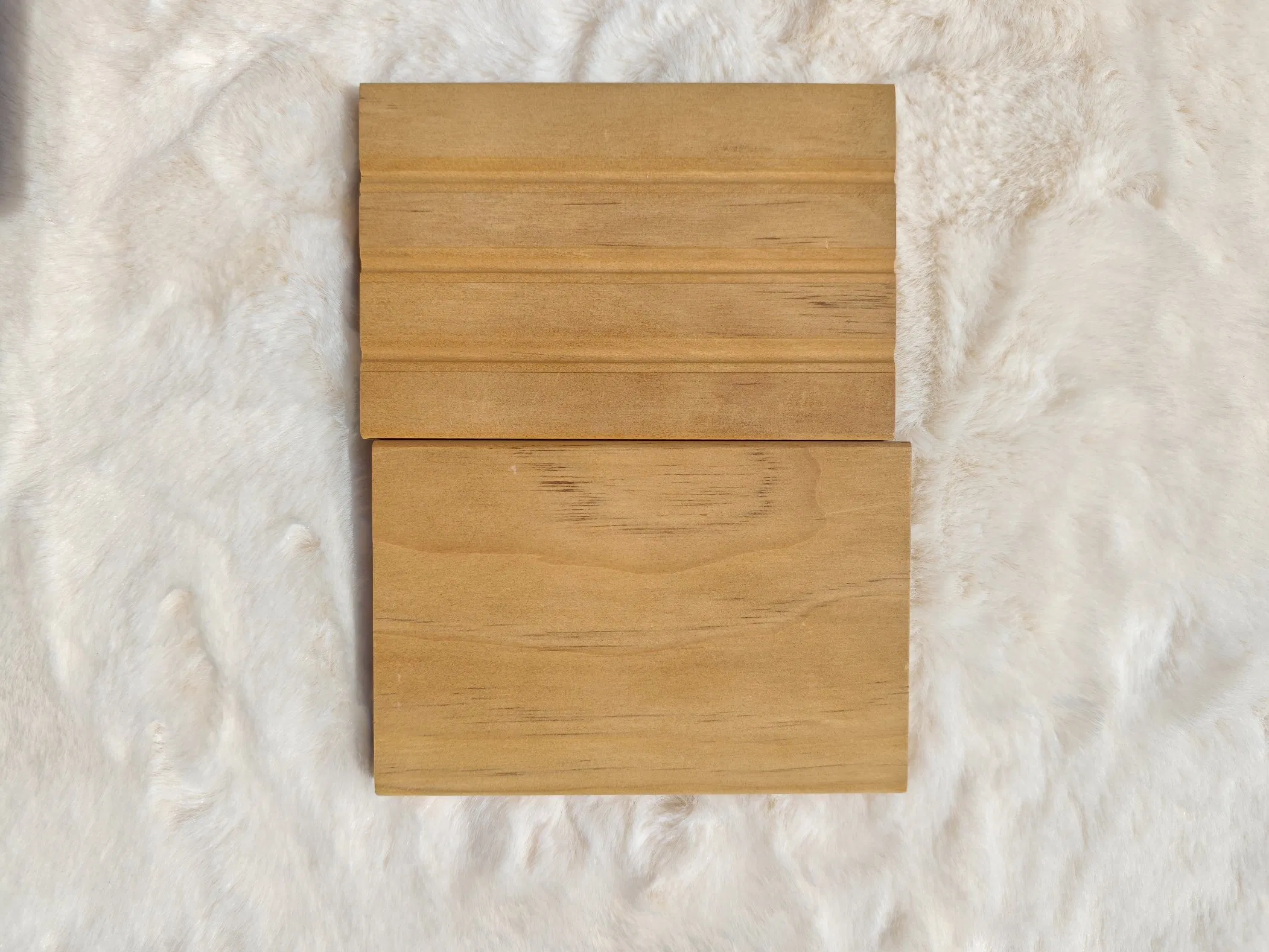Rippled Surface Modified Wood Decking with Deep Wave Pattern