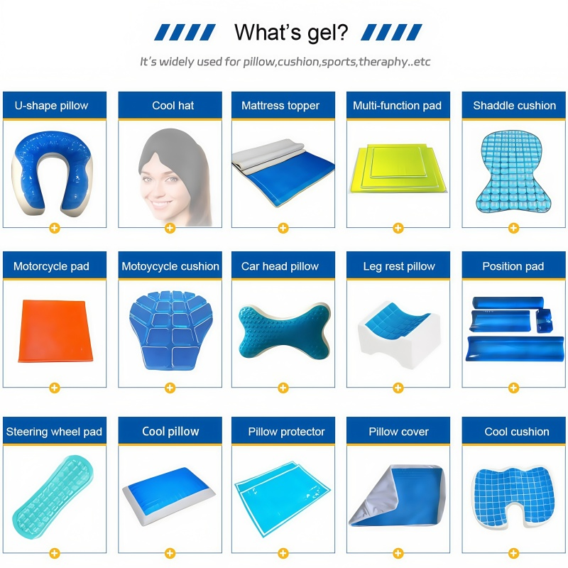 China Manufacture Cooling Gel Pad for Bed Cooling Neck Pillow Case