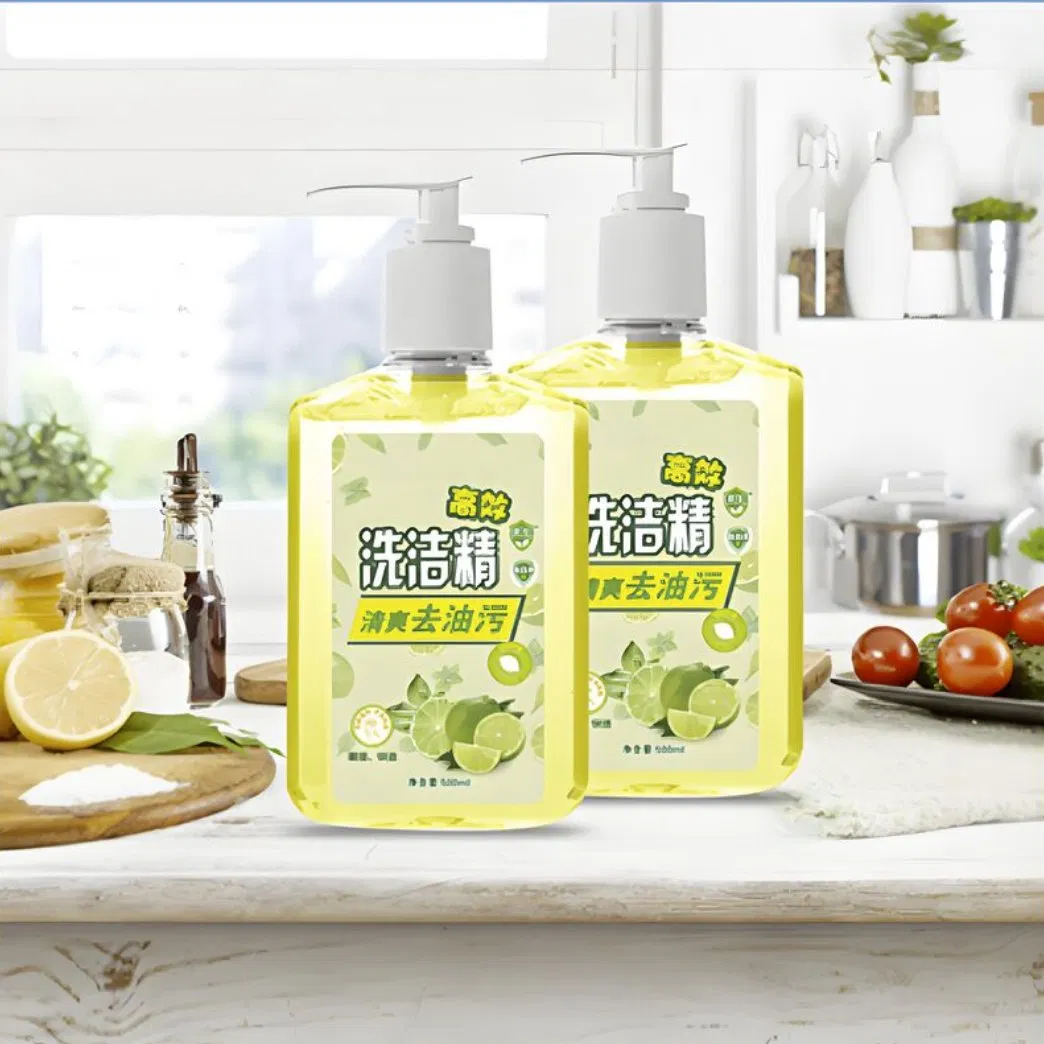 Eco-Friendly Wholesale Lemon Dishwashing Liquid 500ml for All Kitchen Needs