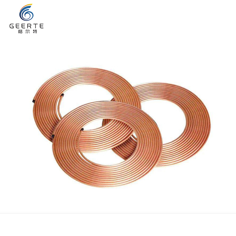 Copper Refrigeration Air Conditioner Coil Tube Pancake L Type Pipe