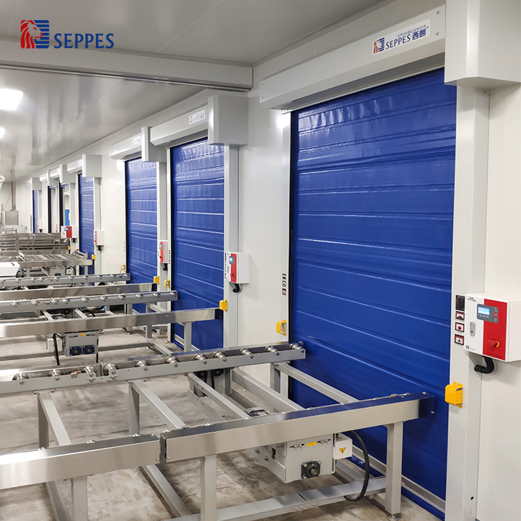 Industrial Thermal Insulated High Speed Rolling Door Fast Roller Shutter Cold Storage Door