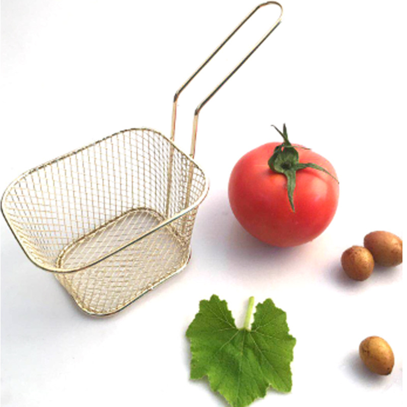 Stainless Steel Deep Fry Basket Mesh French Chip Frying Serving Wbb15881