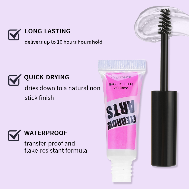 Vegan Eyebrow Setting Gel Cruelty-Free Clear Brow Fixing Liquid OEM/ODM