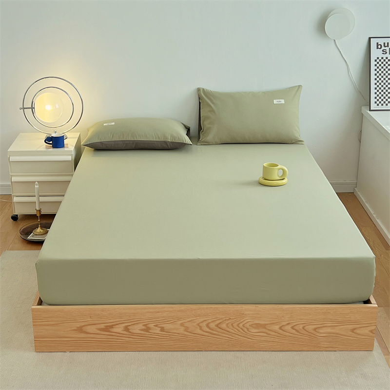 100% Cotton Fitted Sheet Full Size Deep Pocket Fitted Sheet