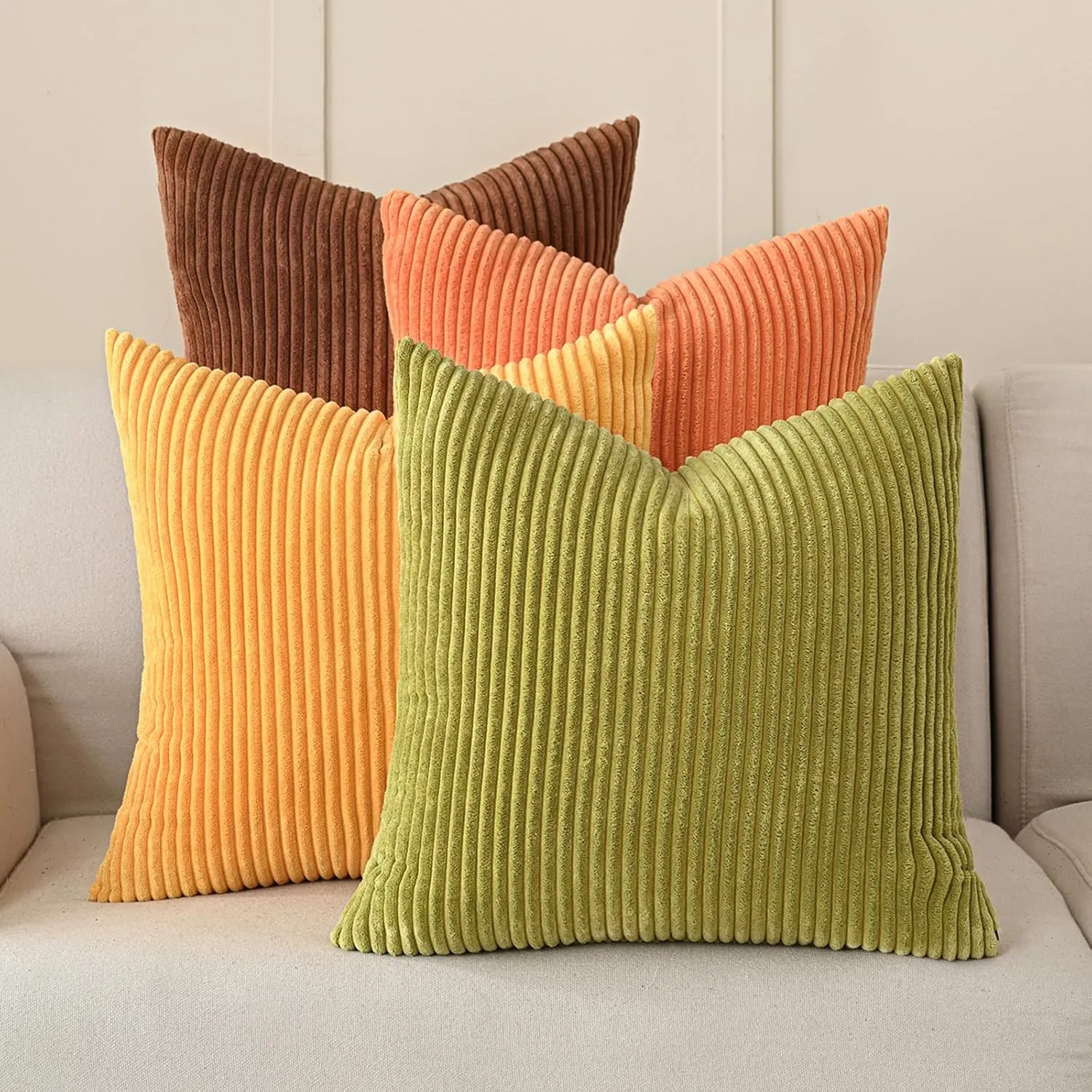 Colorful Corduroy Cushion Covers to Brighten Your Living Space