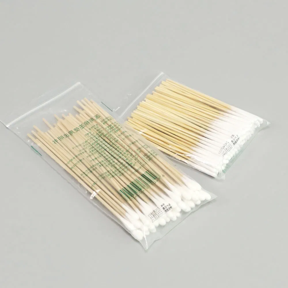 Disposable Biodegradable Wooden Bamboo Stick Cotton Buds Q Tip Cotton Swabs for Make up Clean Tool