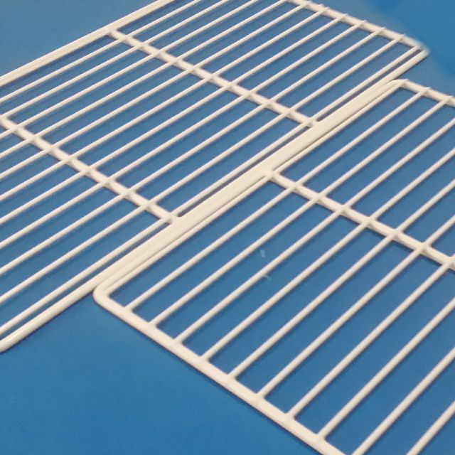 Custom Freezer Shelves Basket Wire Rack PE Coated Hanging Refrigerator Wires Shelf for Refrigerator Spare Parts
