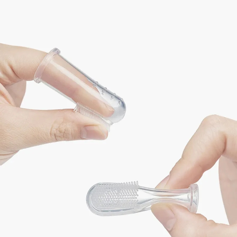 2023 New Product Ideas Sensory Teething Soft Finger Toothbrush Silicone Children's Toddlers Silicone Baby