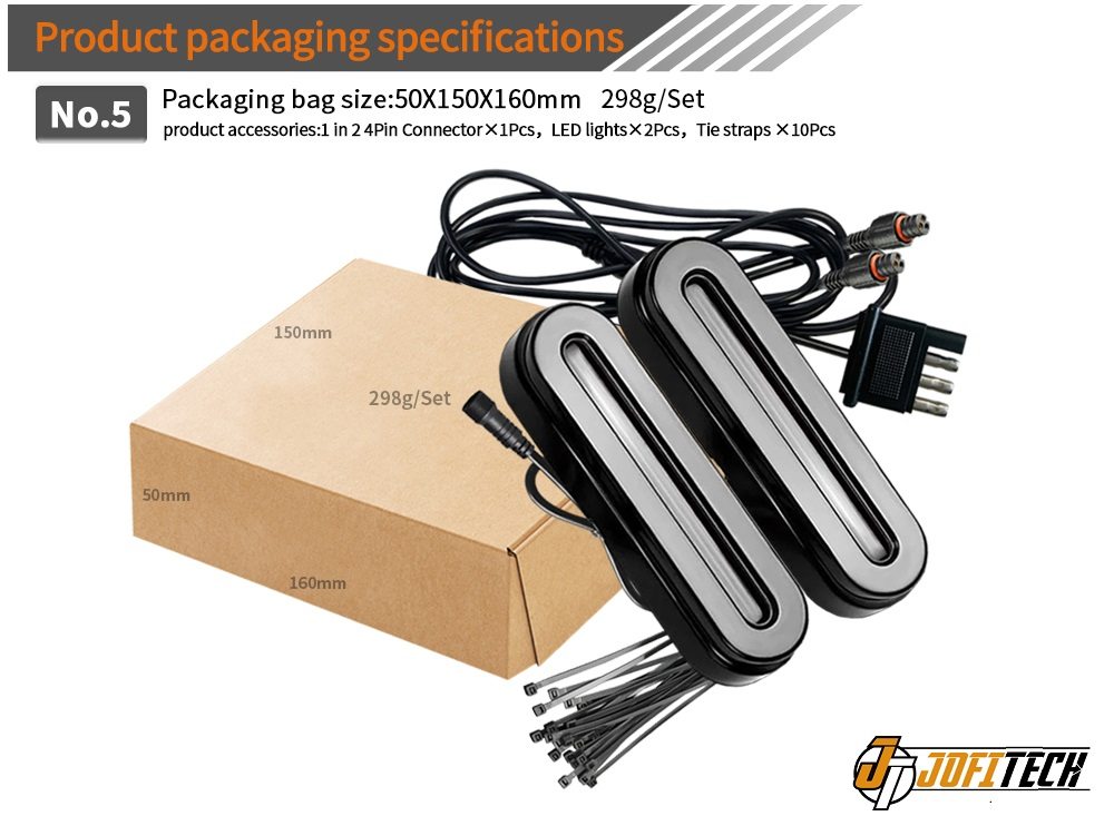 Светодиодный стоп-сигнал с кольцом подсветки для автофургонов и трейлеров