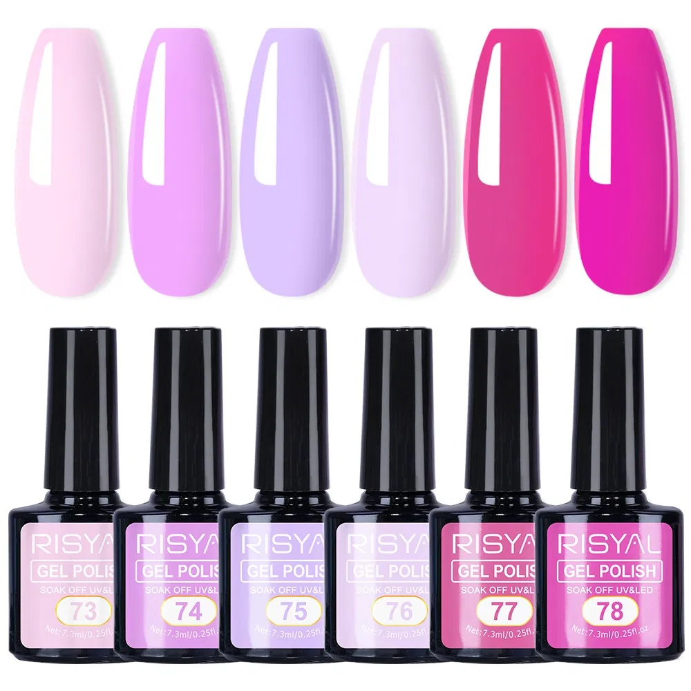 Non-Yellowing 12 Colors Black White UV Gel Nail Polish for Professional Salon Manicure Kit