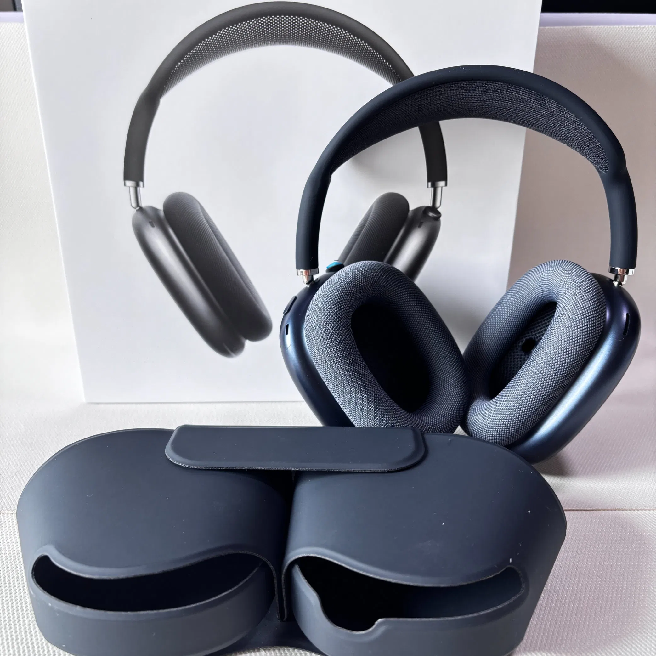Top1 High Beauty Metal/Plastic Active Noise Reduction 1: 1 Label Max Wireless Earphones, Clear Call Space Audio Transparency Mode Earcup Headwear Earphones