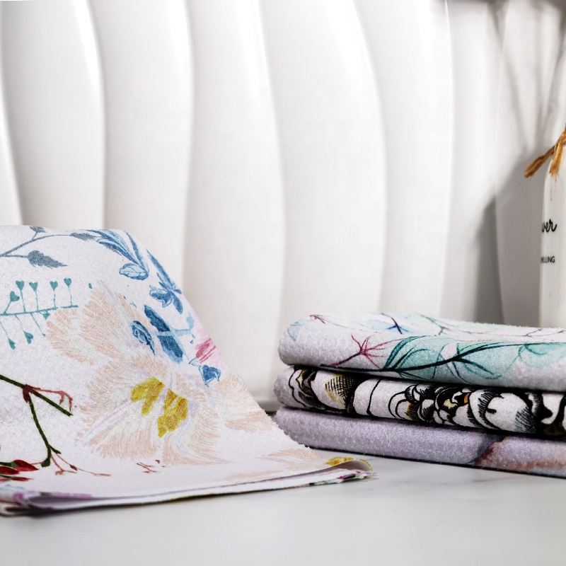 Custom 85% Polyester 15% Nylon Kitchen Dish Towel Waffle Woven Tea Towel for Kitchen Cleaning