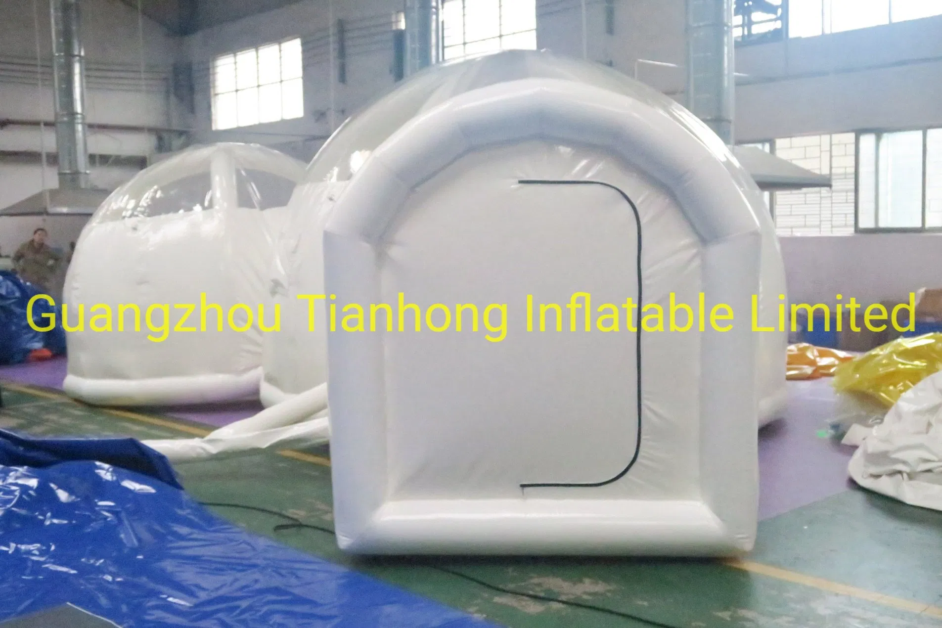Double Rooms Inflatable Bubble Tunnel Transparent Bubble Tent
