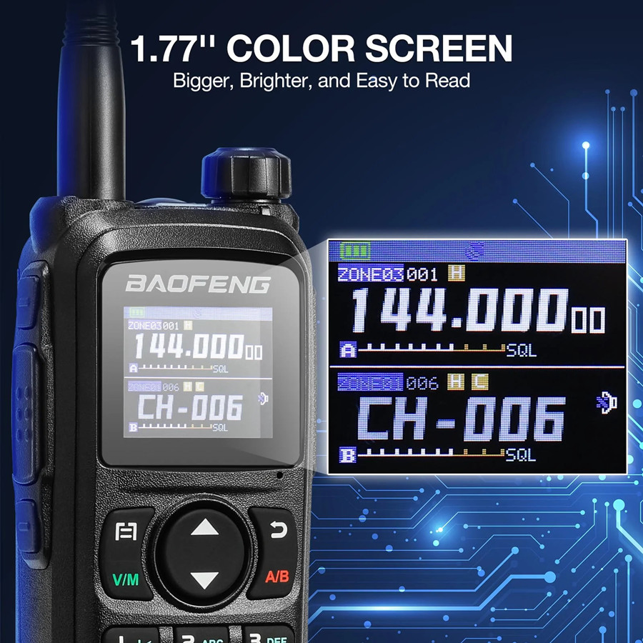 Рация Baofeng BF-UV-28 Tri-Band, дальность 9 км